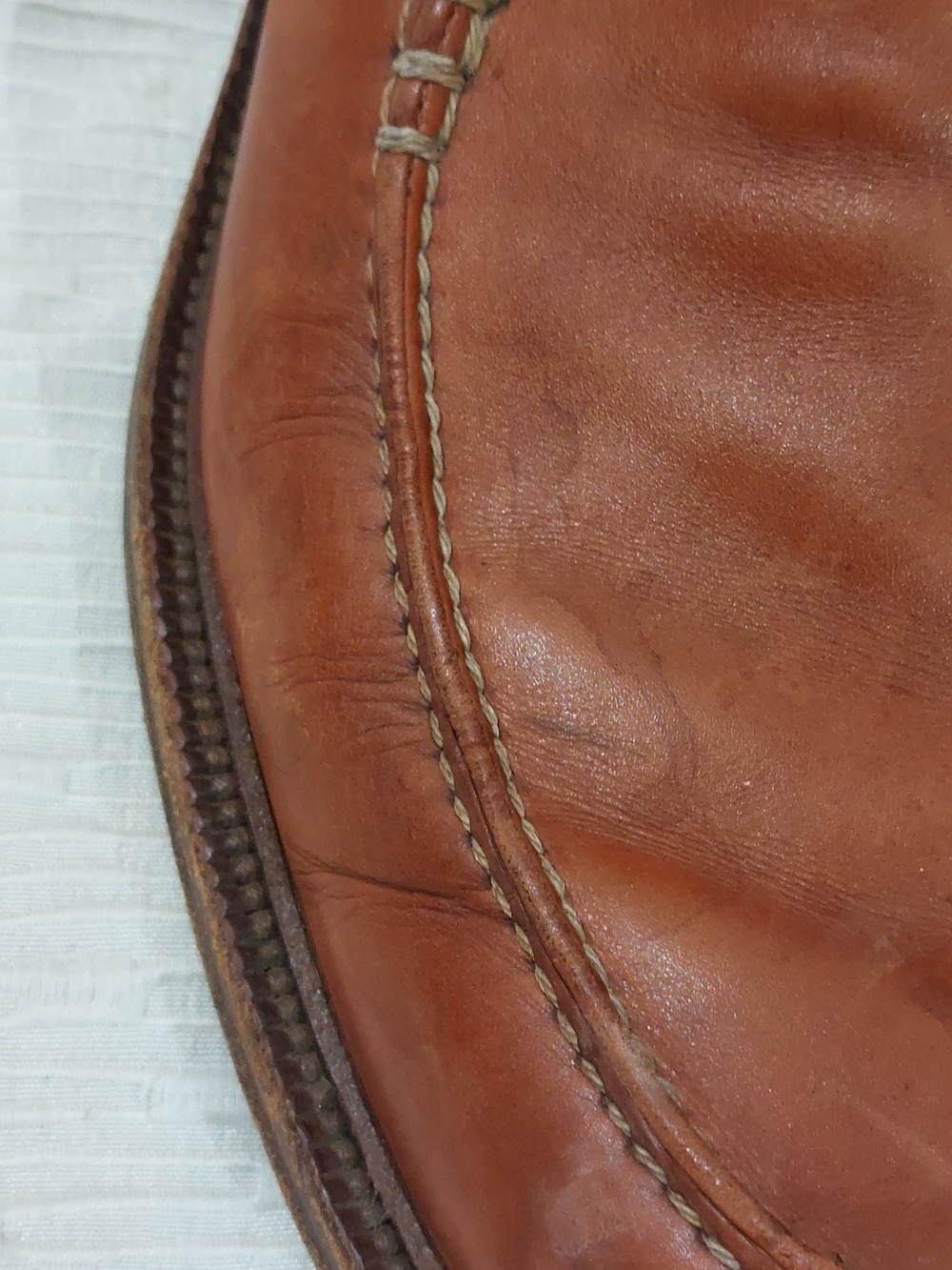 Bruno Magli Italian Men's Leather Loafers in Cognac Size 10.5 - Picture 9 of 13